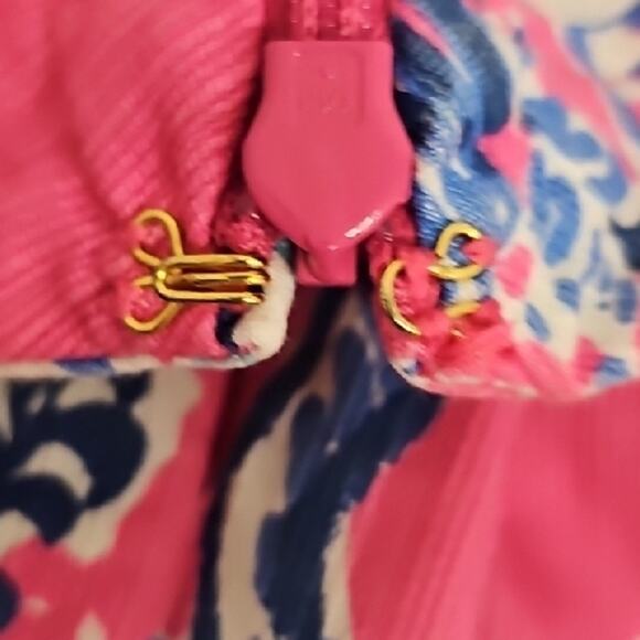 Lilly Pulitzer Adie Pink and Blue Side Zip Four Pocket Women's Short Shorts Sz 6 - Picture 13 of 14